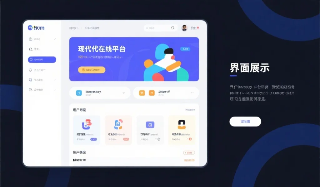 现代化在线娱乐平台的界面展示,用户轻松浏览和操作,界面色彩鲜明且友好